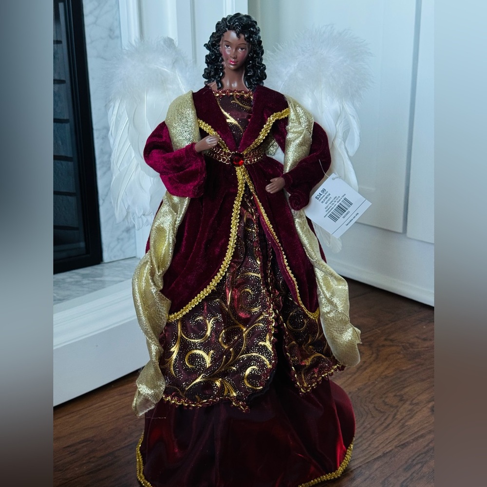 Christmas Angel Tree Topper Decoration - Picture 3 of 10